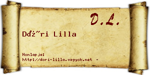 Dóri Lilla névjegykártya