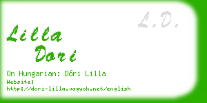 lilla dori business card